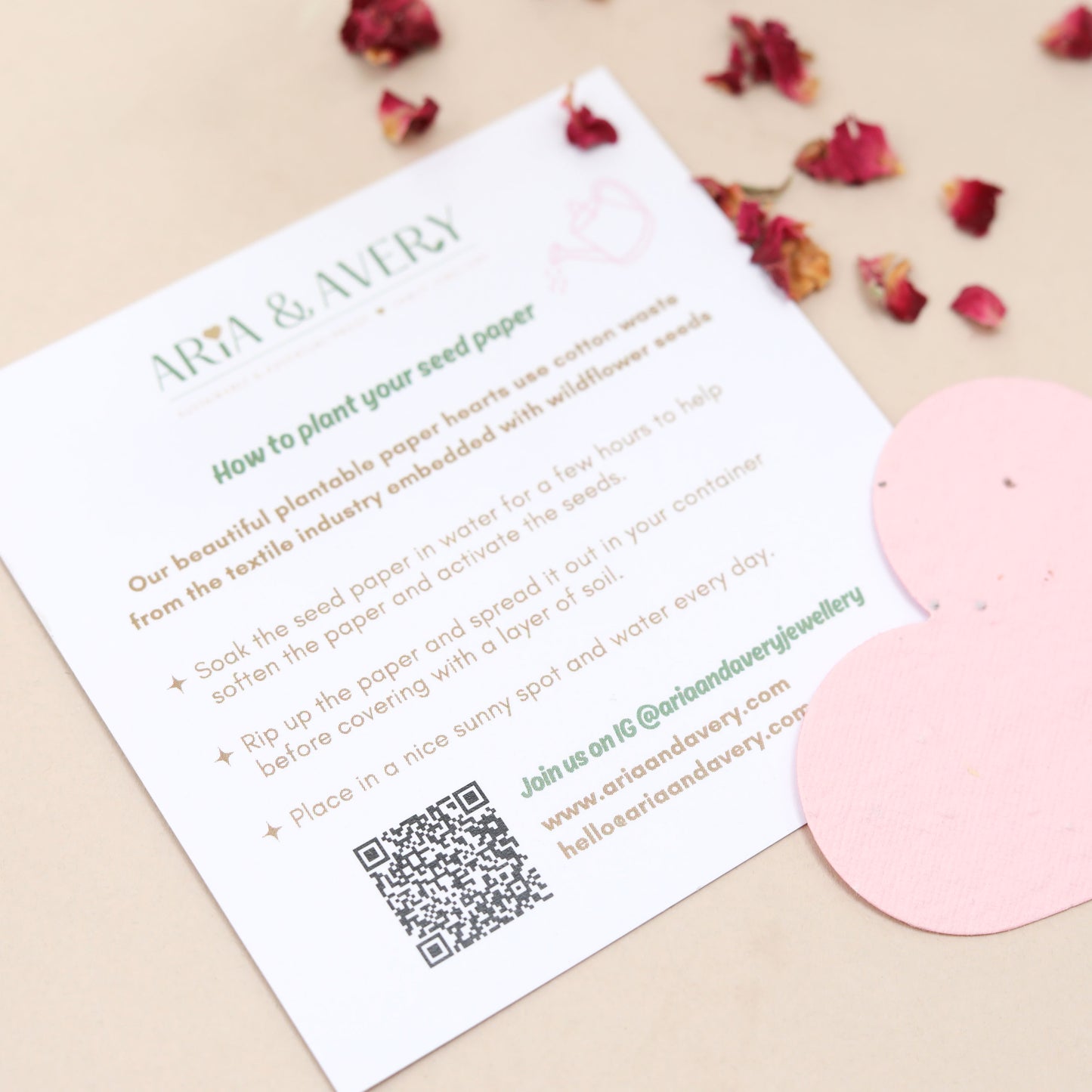 Personalised Mummy & Mini Plant-a-Heart Gift Set