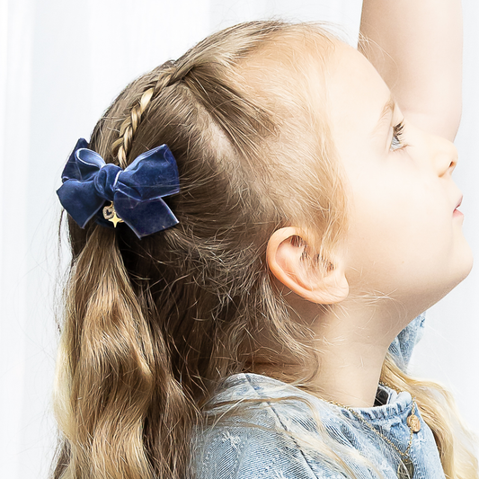Charmed Velvet Bow Hair Clip