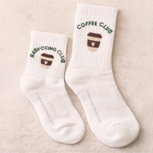 Matching Mummy & Mini Coffee Club Socks